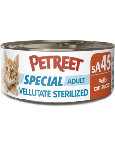 petreet nat vellutate sterilized 70gr pollo con zucca a53175