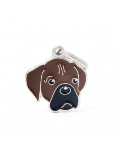 MY FAMILY MEDAGLIA BOXER MARRONE/NERO MF34