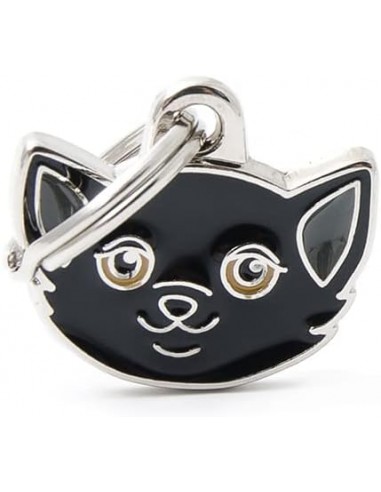 MY FAMILY MEDAGLIA GATTO EUROPEO NERO MF36BLACK