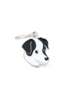 MY FAMILY MEDAGLIA JACK RUSSEL BIANCO/NERO MF25 BLACK