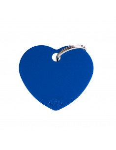MY FAMILY MEDAGLIA CUORE GRANDE BLU BASIC ALLUMINIO MFB28