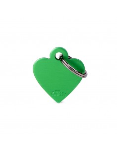 MY FAMILY MEDAGLIA CUORE PICCOLO VERDE BASIC ALLUMINIO MFB41
