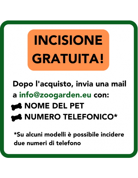 MY FAMILY MEDAGLIA OSSO GRANDE NERO BASIC ALLUMINIO MFB32