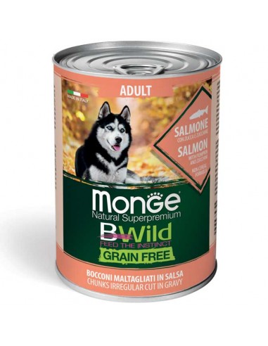 monge dog 400gr bwild adult salmone zucca zucchine