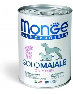monge dog 400gr adult monoprotein solo maiale