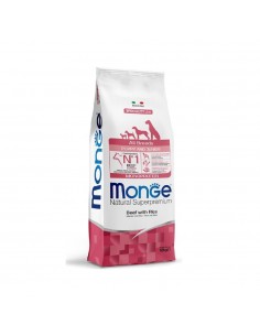monge dog 12kg puppy&junior all breeds speciality line monoprotein manzo e riso