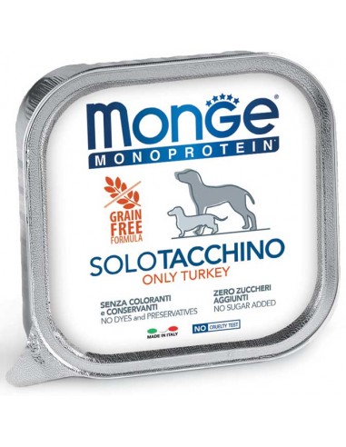 monge dog 150gr monoproteico 100% solo tacchino