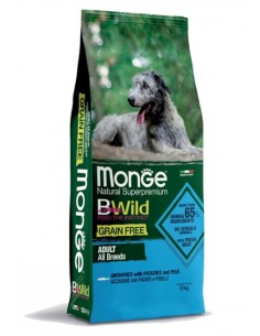 monge dog 12kg bwild grain...