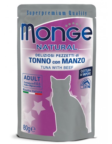 monge cat nat busta 80gr adult tonno...