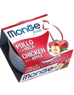 monge cat fruits 80gr pollo con mela