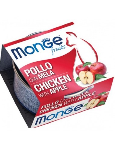 monge cat fruits 80gr pollo con mela