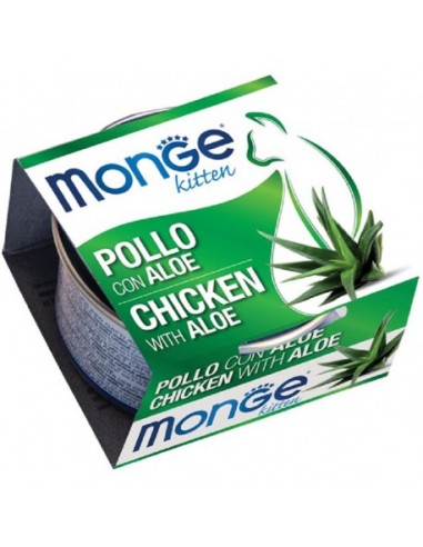 monge cat fruits 80gr kitten pollo con aloe