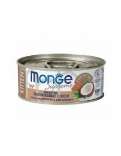 monge cat 80gr lattina supreme tonno riso integrale cocco