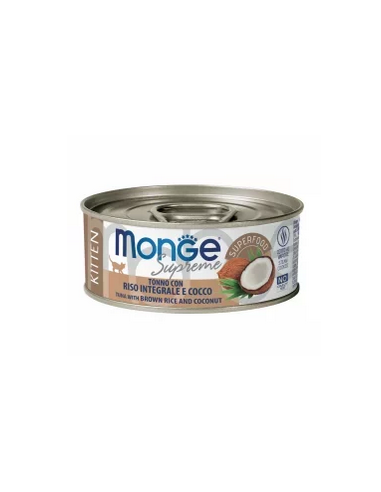 monge cat 80gr lattina supreme tonno riso integrale cocco