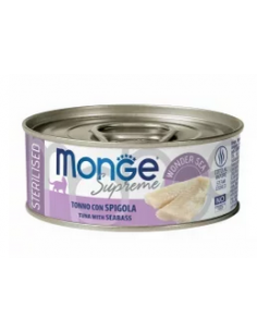 monge cat 80gr lattina sterilizzato tonno spigola