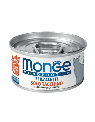 monge cat 80gr monoprotein sfilaccetti solo tacchino