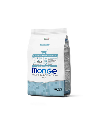 monge cat 400gr kitten trota monoprotein