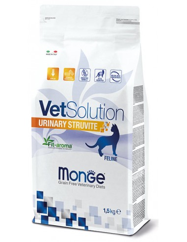 monge cat 1,5kg vet solution urinary struvite