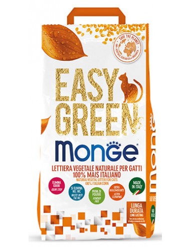 lettiera monge easy green 100% mais 10l