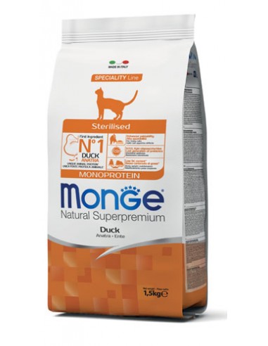 monge cat 1,5kg kitten anatra