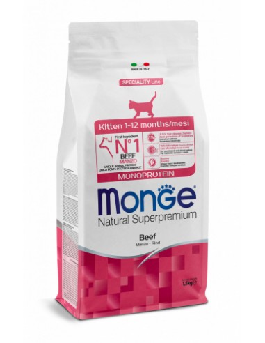 monge cat 1,5kg kitten manzo