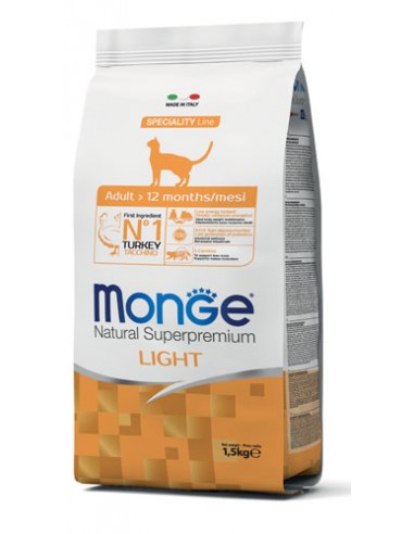 monge cat 1,5kg light tacchino