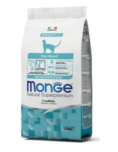 monge cat 1,5kg sterilised merluzzo monoprotein