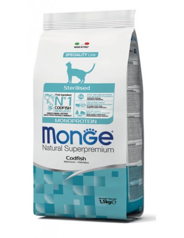 monge cat 1,5kg sterilised merluzzo monoprotein