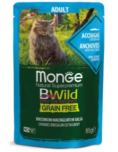 monge cat 100gr bwild adult...