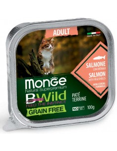 monge cat 100gr bwild adult salmone/ortaggi