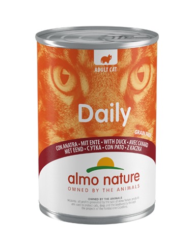 almo cat daily barattolo 400gr anatra 164