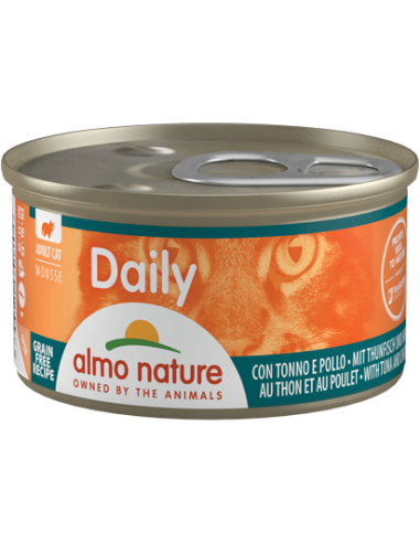 almo cat daily lattina 85gr mousse tonno e pollo 148