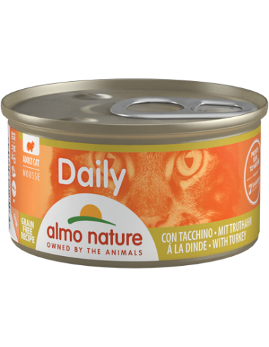 almo cat daily lattina 85gr mousse con tacchino 154