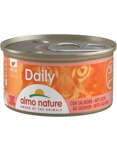 almo cat daily lattina 85gr mousse con salmone 158