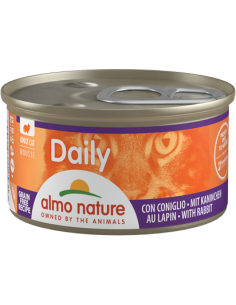 almo cat daily lattina 85gr mousse con coniglio 157