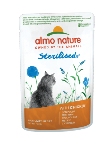 almo cat functional busta 70gr sterilised con pollo 5291