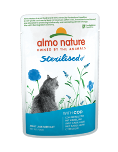 almo cat functional busta 70gr sterilised con merluzzo 5290
