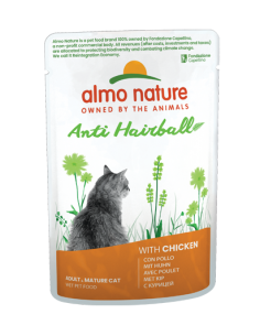 almo cat functional busta 70gr anti-hairball con pollo 5293