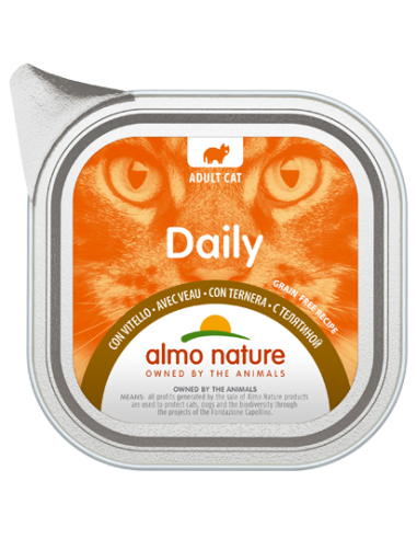 almo cat daily vaschetta 100gr pate' vitello 356