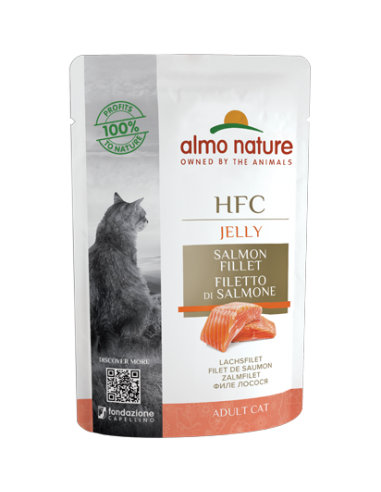 almo cat hfc jelly busta 55gr salmone 5046