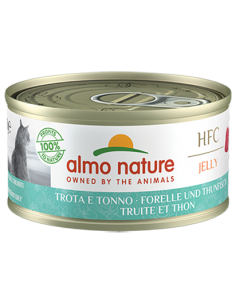 almo cat hfc jelly lattina 70gr trota e tonno 5036h