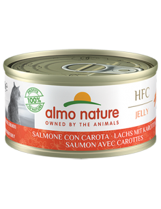 almo cat hfc jelly lattina 70gr salmone e carota 5032h
