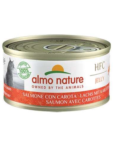 almo cat hfc jelly lattina 70gr salmone e carota 5032h