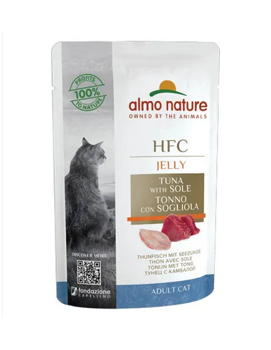 almo cat hfc jelly busta 55gr tonno e sogliola 5041