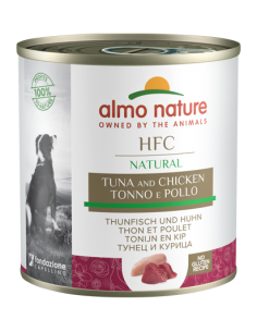 almo dog hfc natural lattina 280gr tonno e pollo 5522