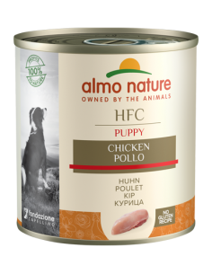 almo dog hfc natural lattina 280gr puppy pollo 5530