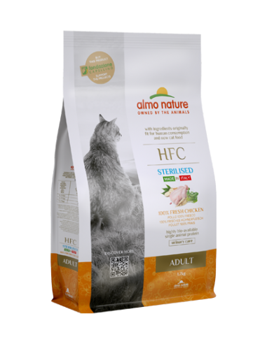 almo cat hfc 1,2kg adult sterilizzato pollo 9163