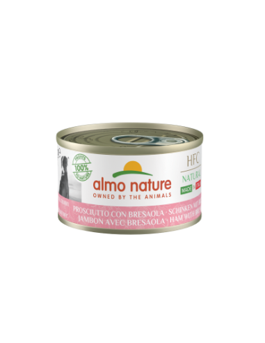 almo dog hfc natural made in italy lattina 95gr prosciutto con bresaola 5482