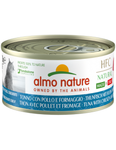 almo cat hfc natural made in italy limited edition lattina 70gr tonno con pollo e formaggio 5482h