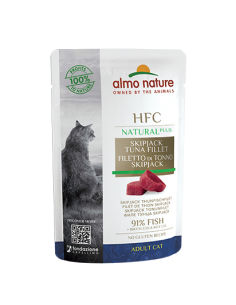 almo cat hfc natural plus busta 55gr skipjack tuna fillet 4711